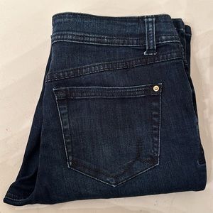 Women’s dark blue bootcut jeans
